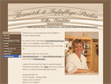 Tablet Screenshot of kosmetikstudio-staedtler.de